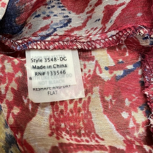 Ecru NWOT Women’s size L Sheer Top - Picture 6 of 6